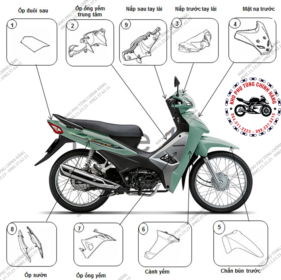 Lịch sử giá Dàn áo Wave 110 màu xanh chuối đen cập nhật 32023  BeeCost